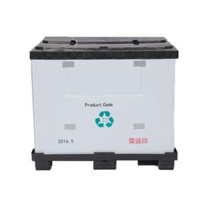 Euro Double Sides Folding Plastic Pallet Box Pallet Crate Bin For Logistics Box