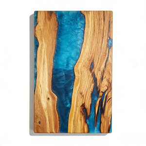 <span class=keywords><strong>Planche</strong></span> à fromage rectangulaire <span class=keywords><strong>personnalisable</strong></span> en bois et résine, <span class=keywords><strong>planche</strong></span> à charcuterie en résine époxy, <span class=keywords><strong>planche</strong></span> à découper en résine époxy pour la cuisine - Product Image 1