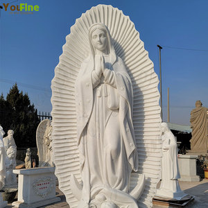 YOUFINE Estatua <span class=keywords><strong>de</strong></span> <span class=keywords><strong>Nuestra</strong></span> <span class=keywords><strong>Señora</strong></span> <span class=keywords><strong>de</strong></span> <span class=keywords><strong>Guadalupe</strong></span> <span class=keywords><strong>de</strong></span> Mármol Blanco Natural a Tamaño Real, Escultura <span class=keywords><strong>de</strong></span> la Virgen María Tallada a Mano para Decoración <span class=keywords><strong>de</strong></span> Jardín <span class=keywords><strong>de</strong></span> <span class=keywords><strong>Iglesia</strong></span> - Product Image 4