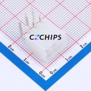 HC-5557-4.2-2x3AW Wire-to-Board Pin Header Bent Lead Through Hole,P=4.2mm 2x3P 4.2mm Right Angle Insert Mini-Fit (MX 4.2) - Product Image 1