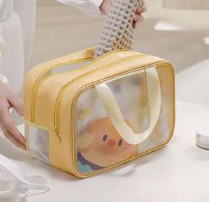 Bolsa de Maquillaje y Artículos de Aseo Multifuncional de Gran Capacidad, Portátil, Impermeable, para Viajes, Gimnasio, Natación, Ducha, con Doble Capa de Almacenamiento - Product Image 3