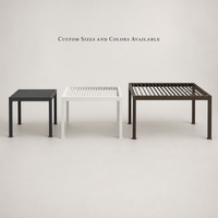 Pergola bioclimatique motorisée automatique en aluminium sur mesure 3x3 3x4 6x4m pour jardin, gazebo, pavillon