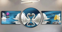 Nouveau Style peintures décoratives paysage mur Art pour canapé fond applique murale luxe moderne peinture décoration murale