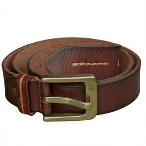 Genuine Leather Cow Hide Steel Buckle Vintage Men's Belt Waterproof & Heavy Duty Eco-Friendly Lightweight Casual Design India - Product Image 4