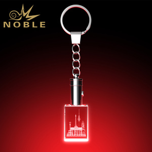 Llavero de Cristal Grabado con Diseño Personalizado, Hecho a Mano, con LED, del <span class=keywords><strong>Humboldt</strong></span> Forum de Berlín, Alemania - Product Image 4