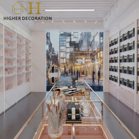 Vitrine de magasin de cosmétiques, présentoir personnalisé pour soins de la peau, vitrine de vente au détail, design d'intérieur pour magasin de maquillage et de beauté