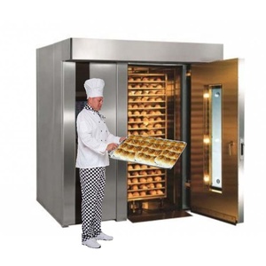 <span class=keywords><strong>Horno</strong></span> rotativo <span class=keywords><strong>de</strong></span> <span class=keywords><strong>Gas</strong></span> <span class=keywords><strong>de</strong></span> alta calidad para panadería industrial CE Aprobado 64 Bandeja Máquina para hornear pan Precio económico - Product Image 1