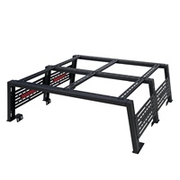 Texture Noir Lit Rack Cargo Rack Système Poudre Enduit Pickup Accessoires 4x4 Camionnette Lit Rack Roll Bar pour F150 250