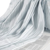 Tissu Hijab en Chiffon de Polyester Jacquard à Rayures Argentées A3, Antistatique et Respirant pour la Confection de Thobe, Jilbab et Vêtements