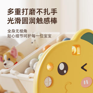 Organiseur de jouets Yongjia Huancheng, étagère de rangement en plastique à trois niveaux pour chambre d'enfant, armoire de rangement rectangulaire - Product Image 5