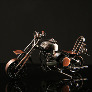 Mystic Arts Wrought Iron Motorcycle Ornament Metal Handmade Decorative Model For Home Or Gift - Product Image 1