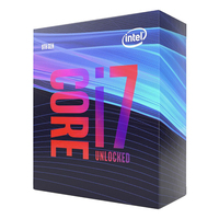 Processeur de bureau INTEL Core I7 9700K avec 8 cœurs, 16 threads, jusqu'à 4,9 GHz Turbo débloqué, LGA1151 série 300, 95W CPU