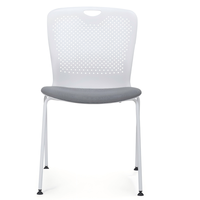 Chaise de bureau ergonomique moderne, chaise de conférence empilable confortable pour la réception, le salon, l'école, l'hôtel, la salle à manger