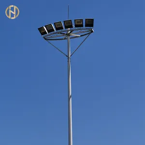 30M 35M Outdoor High Mast Lighting Towers With Lamp Lighting Pole