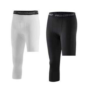 Collant de Compression <span class=keywords><strong>Homme</strong></span> à une Jambe, <span class=keywords><strong>Pantalon</strong></span> Court, Legging, Idéal Basket-ball, Football, Yoga et Fitness - Product Image 5