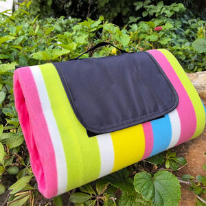 Manta <span class=keywords><strong>de</strong></span> Picnic Impermeable, Manta <span class=keywords><strong>de</strong></span> <span class=keywords><strong>Camping</strong></span> <span class=keywords><strong>de</strong></span> Forro Polar Suave y Delgada, Manta Plegable Portátil para Senderismo y Festivales - Product Image 2