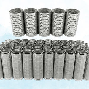 Cartouche filtrante en <span class=keywords><strong>acier</strong></span> inoxydable OEM 304 316, <span class=keywords><strong>tube</strong></span> résistant à la corrosion, filtre <span class=keywords><strong>rond</strong></span> pour la séparation solide-liquide - Product Image 3