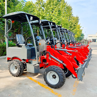 Kostenloser Versand Bester Preis 400kg-0,9t Mini-Radlader Mini-Frontlader Kleiner Elektrolader Zum Bestpreis