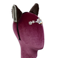 Costumes de cosplay d'Halloween personnalisés, oreilles de chat mignonnes en peluche, oreilles de renard, accessoires de fête costumée pour adultes unisexes, bandeau animal
