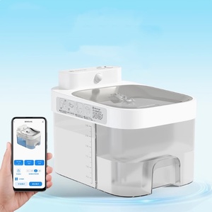 Nhà Máy thức ăn vật nuôi đài phun nước 3L bể nước sạch + 1.35L bể nước bẩn tưới nước tự động mèo và chó nước quả - Product Image 2