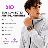 Montre connectée 1,96 pouces, étanche 30 m, bracelet en silicone magnétique, Bluetooth, santé, sport, compatible avec iOS et Android