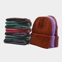 Bonnet tricoté mélange de couleurs pour l'automne et l'hiver, chaud et doux, unisexe, pour couple, idéal pour le quotidien