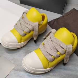 2026 High Quality Men's Luxury Casual Leather Sneakers Big Laces All-Season Designer <b>Shoes</b> <b>Height</b> <b>Increasing</b> Walking <b>Shoes</b> - Product Image 6