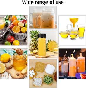 Botellas de Plástico Vacías de 2oz, 4oz, 5oz, 6oz, 8oz, 10oz, 12oz, 13oz, 16oz y 32oz con Tapas Herméticas, Envases para Bebidas, Jugos, Leche y Bebidas - Product Image 4