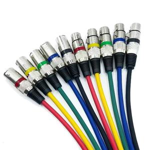 Câble audio tressé XLR mâle 3 broches personnalisé de haute qualité, gaine en PVC, ligne Kanon pour ordinateur, lecteur DVD de voiture, ordinateur portable - Product Image 1