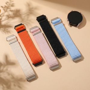 Bracelet de <span class=keywords><strong>montre</strong></span> élastique de haute qualité 20 mm, style ceinture de sécurité, pour femmes et hommes, double bracelet de <span class=keywords><strong>montre</strong></span> 20 mm en nylon - Product Image 2