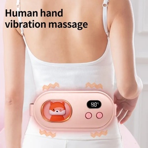 Ceinture de massage menstruel électrique rechargeable à 3 vitesses de vibration pour usage domestique, soulagement des crampes de règles - Product Image 3