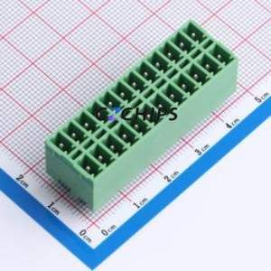 DB2EVHB-3.81-2*12P-GN Plug-in Terminal Block Through hole,P=3.81mm Connector Board-to-Board / Socket - Closed 2x12P 3.81mm Green - Product Image 1