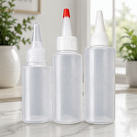 Botol Semprot Plastik Sablon Silinder PE dengan Pipet Tetes untuk Minyak Atsiri