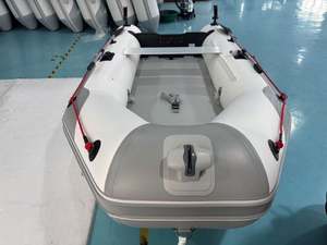 Plataforma Flotante de PVC Reachsea para 5 Personas, 360 cm, Color Blanco y Gris, Bote Inflable Económico con Toldo para Pesca - Product Image 3