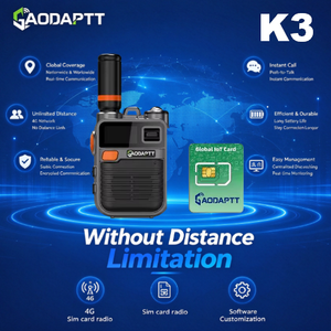 Walkie Talkie GaodaPTT 4G POC K3 con Scheda SIM, Interfono OEM Supportato, Radio Bidirezionale Push-to-Talk su Rete Cellulare per Comunicazioni - Product Image 1