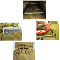 QXMOVING - Mochila Táctica de 35L para Viajes, Deportes, Supervivencia de 3 Días, con Cordón, para Hombres, para Senderismo, Camping, Caza al Aire Libre