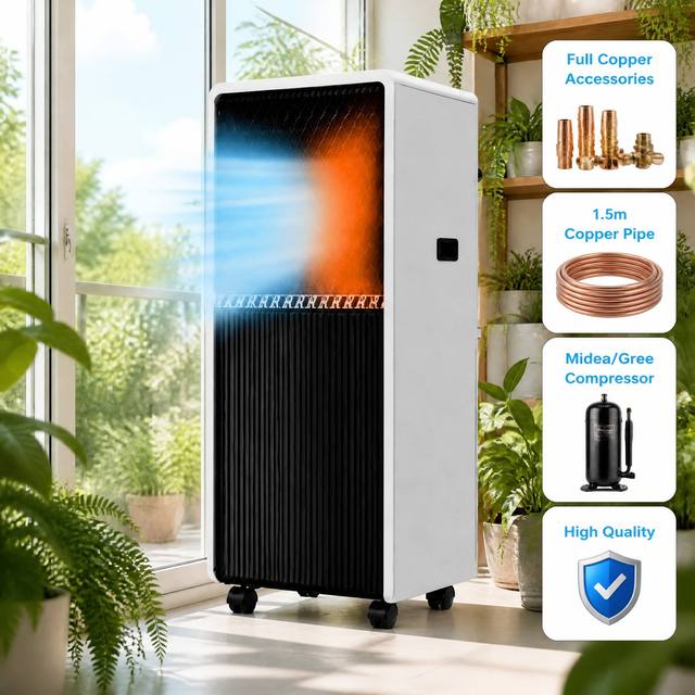 5000 7000 9000 12000 BTU Portable Air Conditioner DC Inverter Energy Saving R290 Fast Cooling Quiet AC Unit Factory Price