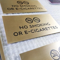 Plaque signalétique moderne en acier inoxydable et acrylique avec logo personnalisé pour portes d'hôtel et de bureau, indicateur Braille, nom de l'entreprise (garantie 3 ans)