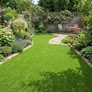 Gazon artificiel haute densité à prix de gros, rouleau de gazon synthétique vert pour aménagement paysager extérieur, tapis de jardin pour <span class=keywords><strong>village</strong></span> - Product Image 2