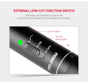 YELANGU MIC07 Professional Interview Microphone News Microphone SLR <strong>Camera</strong> Micro Film Shooting <strong>Mic</strong> for Outdoor Record Video <strong>Mic</strong> - Product Image 6