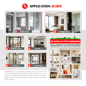 Scellant en <span class=keywords><strong>mousse</strong></span> de polyuréthane <span class=keywords><strong>isolante</strong></span> haute performance à usage général <span class=keywords><strong>pour</strong></span> fenêtres et portes - Product Image 4