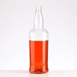 Лучшее качество 750 мл стеклянная бутылка водки виски настраиваемый