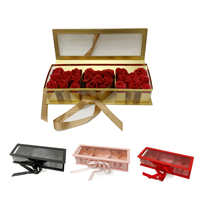 Scatola Regalo in Cartone Personalizzata con Design Floreale per la Festa della Mamma 'Ti Amo Mamma' con Rose, Laminazione Opaca e Goffratura