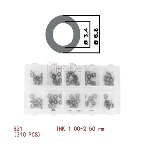 <span class=keywords><strong>Berserk</strong></span> - Juego de <span class=keywords><strong>310</strong></span> Separadores Ajustables B21 para Inyectores Diésel THK de 1.00-2.50 mm - Product Image 4
