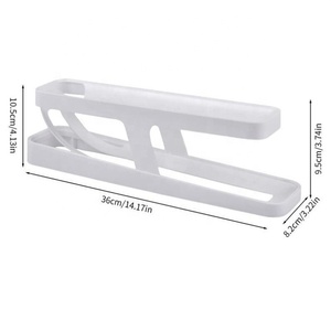 Rolldown Egg Dispenser Refrigerator Egg Holder Double Layer Rolling Egg Rack Dispenser Freshable Storage <strong>Container</strong> <strong>Box</strong> - Product Image 2