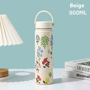 Botella de Agua Deportiva Aislada de Acero Inoxidable 304 de Gran Capacidad, Nueva, Portátil, con Diseño Impreso, para Viajes Clásicos - Product Image 6