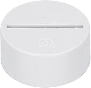Modern Electric LED <b>Lamp</b> Bases for 3D Night <b>Light</b> Plastic Black <b>Touch</b> & Remote Control RGB Dimmable - Product Image 1