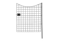Valla de jardín a prueba de polvo, barrera de bordes de paisaje decorativo, cerca plegable de alambre para cama de flores, 5 paneles, color negro
