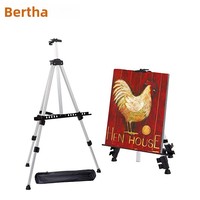 Caballete de Pintura Metálico Plegable y Portátil con Soporte Telescópico, Soporte de Exhibición de Arte Multitamaño para Regalos Publicitarios