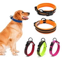 Collier pour chien et chat personnalisé OEM avec logo, en nylon de luxe, respirant, doux, durable, avec boucle réglable pour la promenade